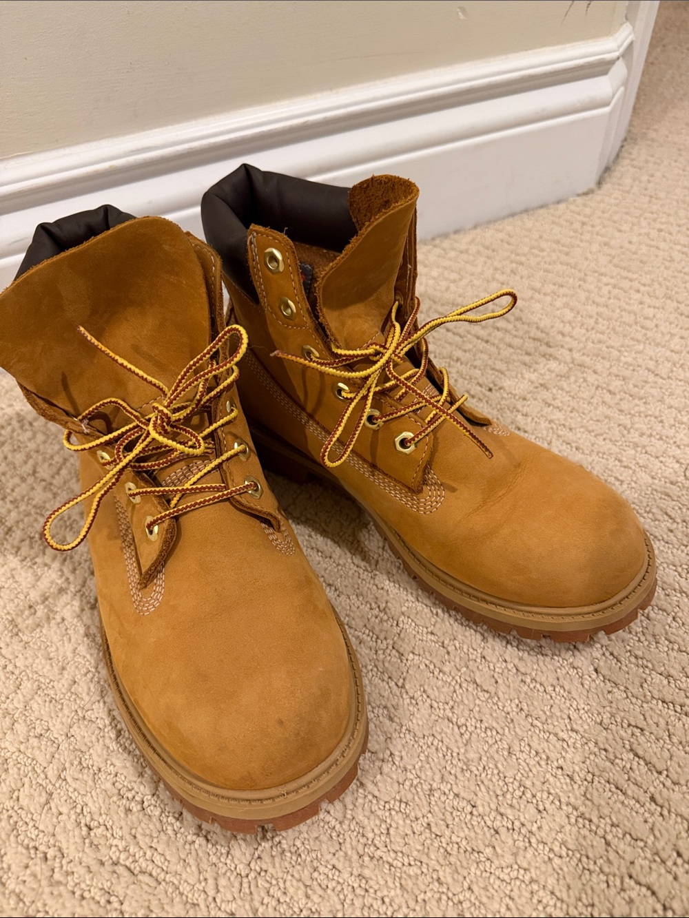 Timberland Wheat Tan Lace-Up Work Boots
